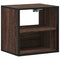 vidaXL Wall-mounted Bedside Cabinet Brown Oak 40x31x39.5 cm