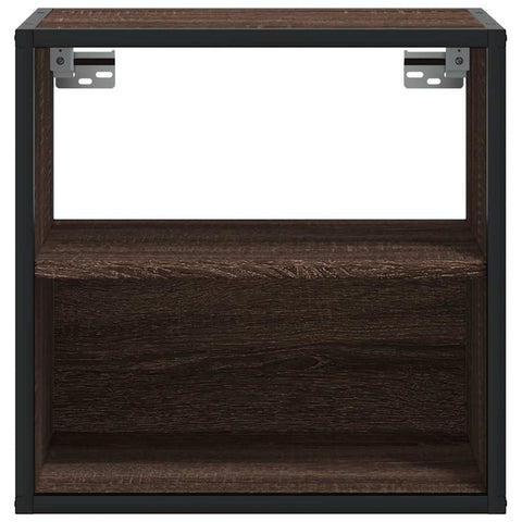vidaXL Wall-mounted Bedside Cabinets 2 pcs Brown Oak 40x31x39.5 cm
