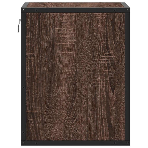 vidaXL Wall-mounted Bedside Cabinets 2 pcs Brown Oak 40x31x39.5 cm