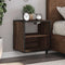 vidaXL Wall-mounted Bedside Cabinets 2 pcs Brown Oak 40x31x39.5 cm