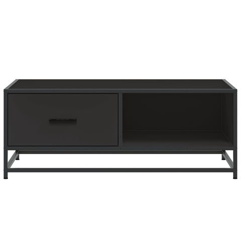 vidaXL Coffee Table Black 90x57x35 cm Engineered Wood and Metal