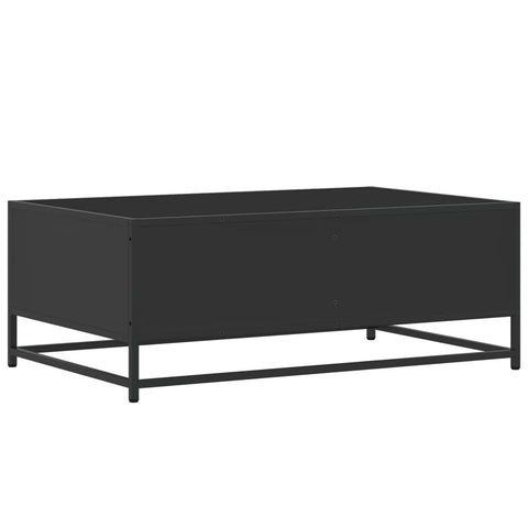 vidaXL Coffee Table Black 90x57x35 cm Engineered Wood and Metal