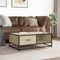 vidaXL Coffee Table Sonoma Oak 90x57x35 cm Engineered Wood and Metal