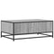 vidaXL Coffee Table Grey Sonoma 90x57x35 cm Engineered Wood and Metal