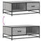 vidaXL Coffee Table Grey Sonoma 90x57x35 cm Engineered Wood and Metal