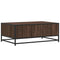 vidaXL Coffee Table Brown Oak 90x57x35 cm Engineered Wood and Metal