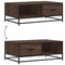 vidaXL Coffee Table Brown Oak 90x57x35 cm Engineered Wood and Metal