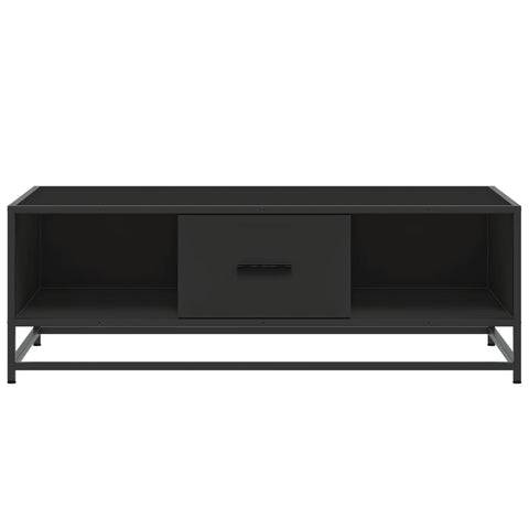 vidaXL Coffee Table Black 100x57x35 cm Engineered Wood and Metal