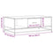 vidaXL Coffee Table Black 100x57x35 cm Engineered Wood and Metal