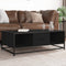 vidaXL Coffee Table Black 100x57x35 cm Engineered Wood and Metal