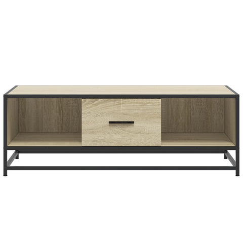vidaXL Coffee Table Sonoma Oak 100x57x35 cm Engineered Wood and Metal
