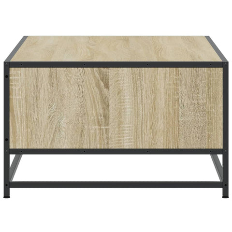 vidaXL Coffee Table Sonoma Oak 100x57x35 cm Engineered Wood and Metal