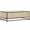 vidaXL Coffee Table Sonoma Oak 100x57x35 cm Engineered Wood and Metal