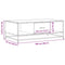 vidaXL Coffee Table Sonoma Oak 100x57x35 cm Engineered Wood and Metal
