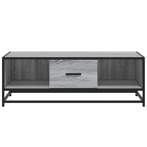 vidaXL Coffee Table Grey Sonoma 100x57x35 cm Engineered Wood and Metal