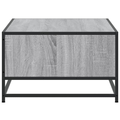 vidaXL Coffee Table Grey Sonoma 100x57x35 cm Engineered Wood and Metal