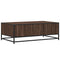 vidaXL Coffee Table Brown Oak 100x57x35 cm Engineered Wood and Metal