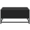 vidaXL Coffee Table Black 60.5x60.5x30 cm Engineered Wood and Metal