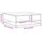 vidaXL Coffee Table Black 60.5x60.5x30 cm Engineered Wood and Metal