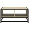 vidaXL Coffee Table Sonoma Oak 60.5x60.5x30 cm Engineered Wood and Metal