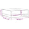 vidaXL Coffee Table Smoked Oak 60.5x60.5x30 cm Engineered Wood and Metal
