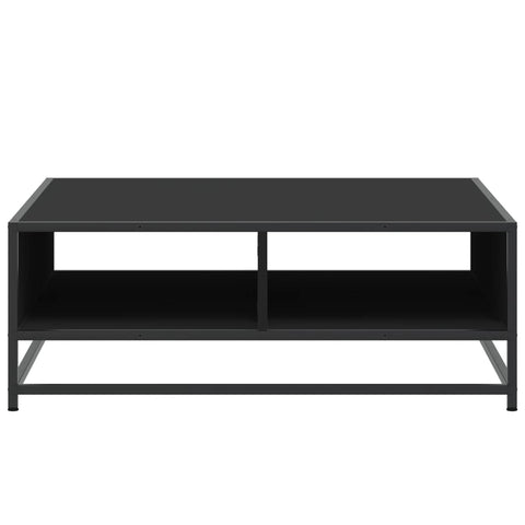 vidaXL Coffee Table Black 80x80x30 cm Engineered Wood and Metal