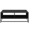 vidaXL Coffee Table Black 80x80x30 cm Engineered Wood and Metal