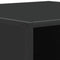 vidaXL Coffee Table Black 80x80x30 cm Engineered Wood and Metal