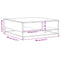 vidaXL Coffee Table Black 80x80x30 cm Engineered Wood and Metal