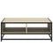 vidaXL Coffee Table Sonoma Oak 80x80x30 cm Engineered Wood and Metal