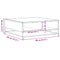 vidaXL Coffee Table Sonoma Oak 80x80x30 cm Engineered Wood and Metal