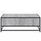 vidaXL Coffee Table Grey Sonoma 80x80x30 cm Engineered Wood and Metal