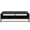 vidaXL Coffee Table Black 100x100x30 cm Engineered Wood and Metal