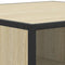 vidaXL Coffee Table Sonoma Oak 100x100x30 cm Engineered Wood and Metal