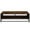 vidaXL Coffee Table Smoked Oak 100x100x30 cm Engineered Wood and Metal