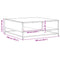 vidaXL Coffee Table Smoked Oak 100x100x30 cm Engineered Wood and Metal