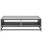 vidaXL Coffee Table Grey Sonoma 100x100x30 cm Engineered Wood and Metal