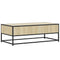 vidaXL Coffee Table Sonoma Oak 100x50x35 cm Engineered Wood and Metal