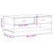 vidaXL Coffee Table Smoked Oak 100x50x35 cm Engineered Wood and Metal