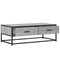 vidaXL Coffee Table Grey Sonoma 100x50x35 cm Engineered Wood and Metal