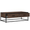 vidaXL Coffee Table Brown Oak 100x50x35 cm Engineered Wood and Metal