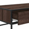 vidaXL Coffee Table Brown Oak 100x50x35 cm Engineered Wood and Metal