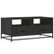 vidaXL Coffee Table Black 100x50x45 cm Engineered Wood and Metal