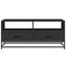 vidaXL Coffee Table Black 100x50x45 cm Engineered Wood and Metal