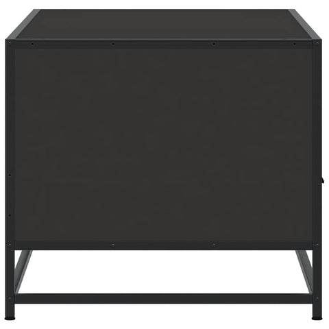 vidaXL Coffee Table Black 100x50x45 cm Engineered Wood and Metal