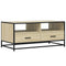 vidaXL Coffee Table Sonoma Oak 100x50x45 cm Engineered Wood and Metal