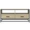 vidaXL Coffee Table Sonoma Oak 100x50x45 cm Engineered Wood and Metal
