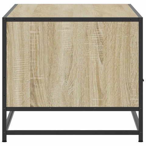 vidaXL Coffee Table Sonoma Oak 100x50x45 cm Engineered Wood and Metal