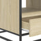 vidaXL Coffee Table Sonoma Oak 100x50x45 cm Engineered Wood and Metal