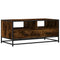 vidaXL Coffee Table Smoked Oak 100x50x45 cm Engineered Wood and Metal